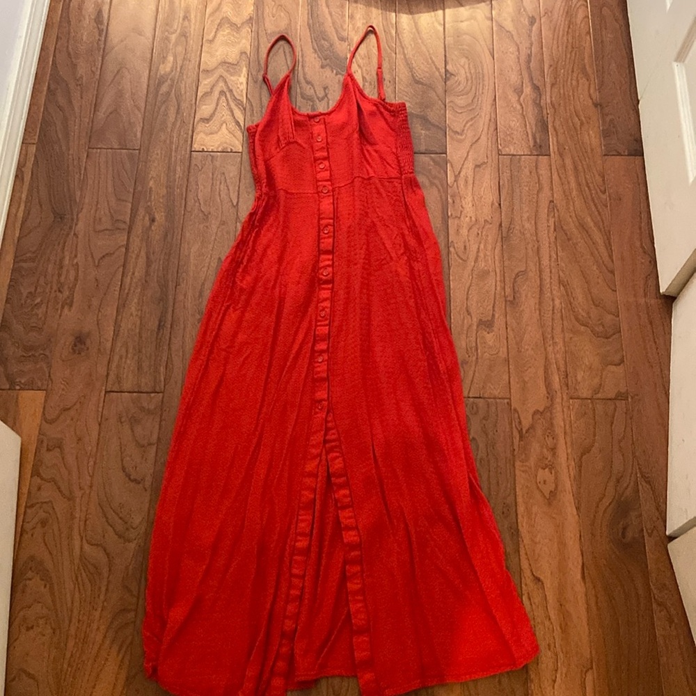 Red Billabong Maxi Dress Small in red